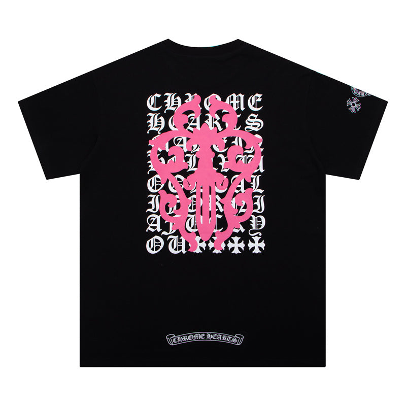 CHROME HEARTS BLACK WHITE T-SHIRT-3