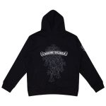 CHROME HEARTS BLACK WHITE ZIP UP HOODIE S-9