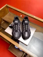 VERSACE WOMEN’S BLACK TRIGRECA SNEAKERS – VSS021