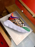 VERSACE WOMEN’S MULTICOLOUR CHAIN REACTION SNEAKERS WITH LEOPARD PRINT – VSS028
