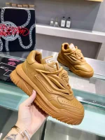 VERSACE WOMEN’S ODISSEA SNEAKERS IN BROWN LEATHER – VSS016