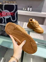 VERSACE WOMEN’S ODISSEA SNEAKERS IN BROWN LEATHER – VSS016