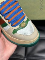 Gucci Screener Trainer With Web Beige Green Sneaker – GCC177