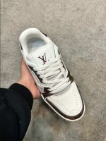 Louis Vuitton Trainer Damier White Brown Sneaker – LVS206