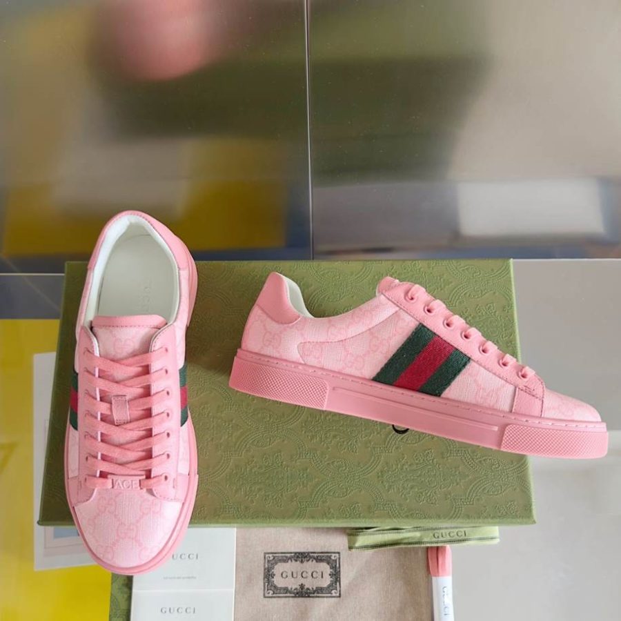 Gucci Ace Crystal Pink Sneakers – GCC187
