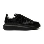 ALEXANDER MCQUEEN ALL-OVER STAMPED CROCODILE SNEAKERS – ALD019