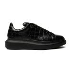 ALEXANDER MCQUEEN ALL-OVER STAMPED CROCODILE SNEAKERS – ALD019