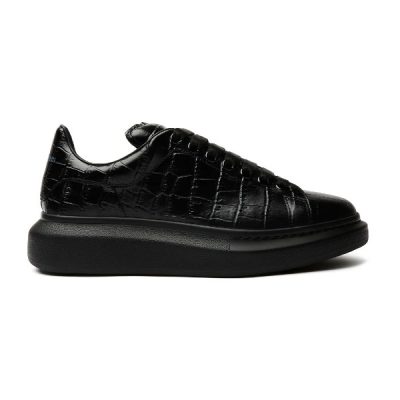 ALEXANDER MCQUEEN ALL-OVER STAMPED CROCODILE SNEAKERS – ALD019