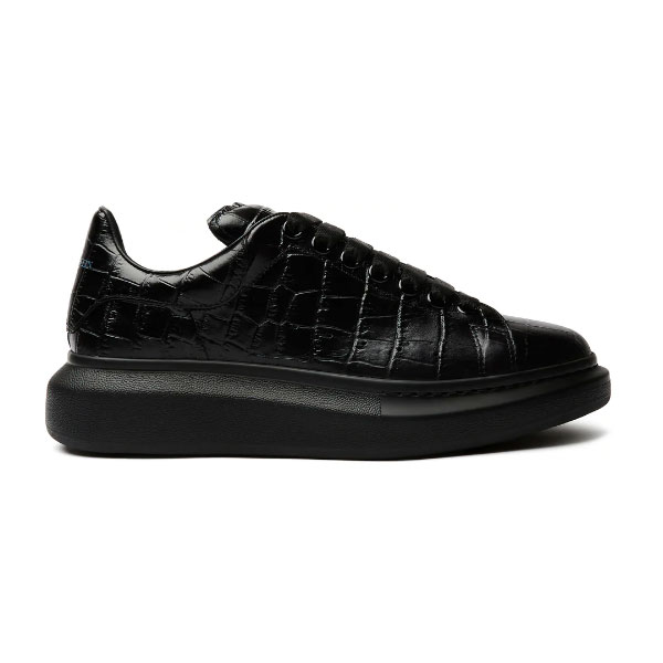 ALEXANDER MCQUEEN ALL-OVER STAMPED CROCODILE SNEAKERS – ALD019