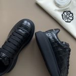 ALEXANDER MCQUEEN ALL-OVER STAMPED CROCODILE SNEAKERS – ALD019