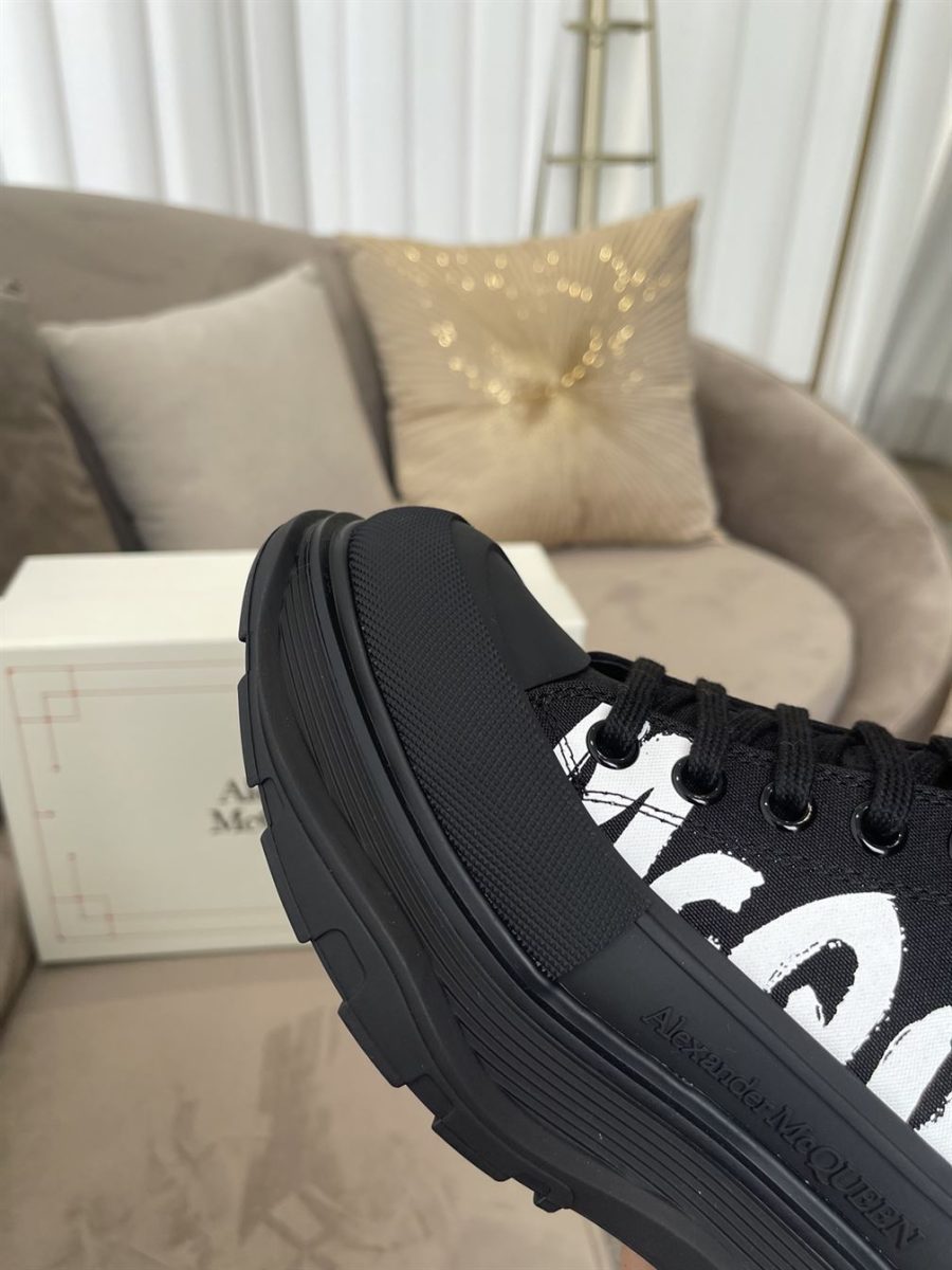 ALEXANDER MCQUEEN GRAFFITI TREAD SLICK HIGH-TOP SNEAKERS – ALD029