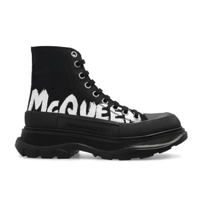 ALEXANDER MCQUEEN GRAFFITI TREAD SLICK HIGH-TOP SNEAKERS – ALD029