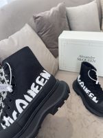 ALEXANDER MCQUEEN GRAFFITI TREAD SLICK HIGH-TOP SNEAKERS – ALD029