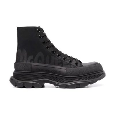 ALEXANDER MCQUEEN GRAFFITI TREAD SLICK HIGH-TOP SNEAKERS – ALD034