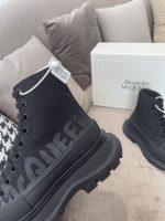 ALEXANDER MCQUEEN GRAFFITI TREAD SLICK HIGH-TOP SNEAKERS – ALD034