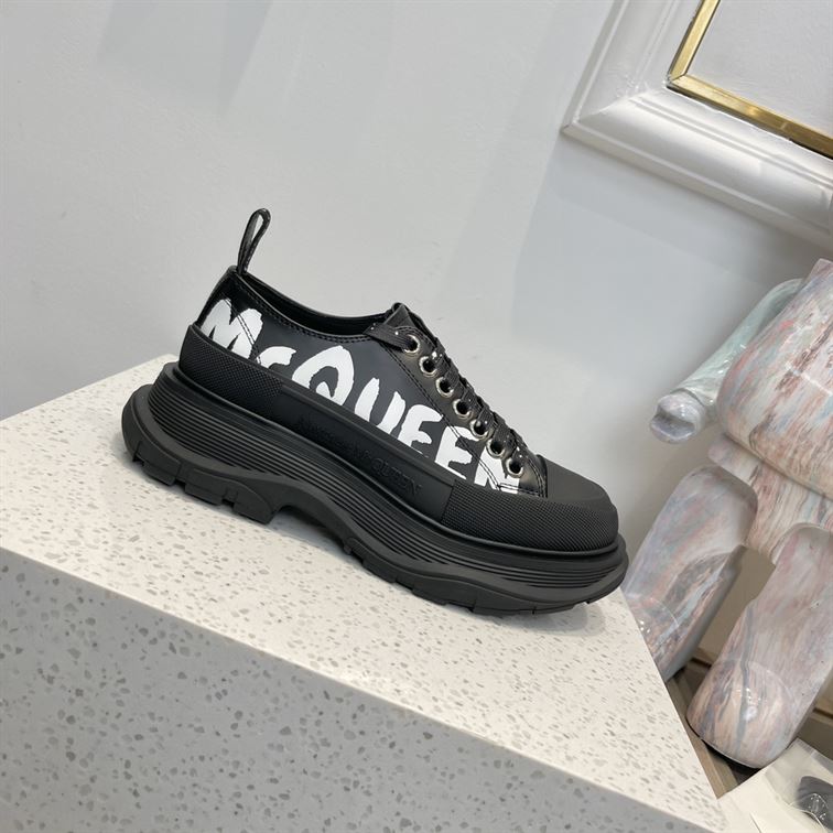 ALEXANDER MCQUEEN GRAFFITI TREAD SLICK LOW-TOP SNEAKERS – ALD028