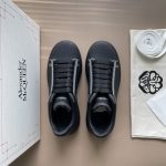 ALEXANDER MCQUEEN OVERSIZED LEATHER SNEAKERS – ALD018