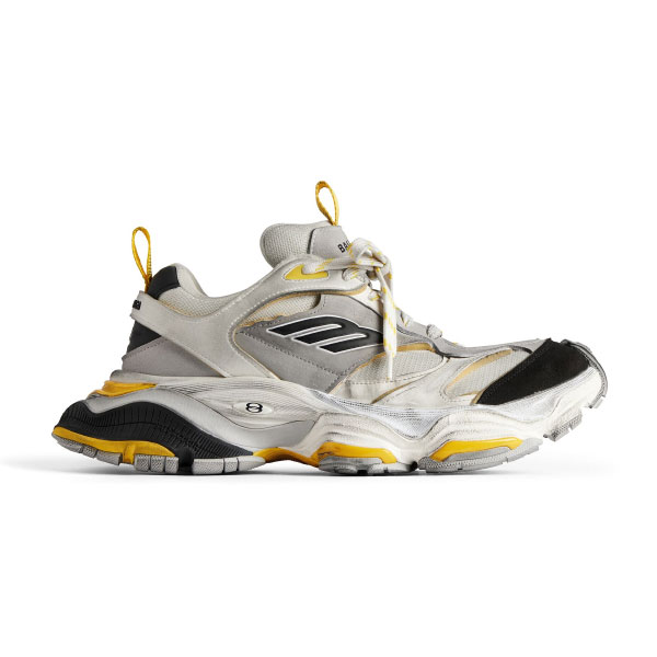 BALENCIAGA CARGO SNEAKER IN GREY BLACK AND YELLOW – BLA076