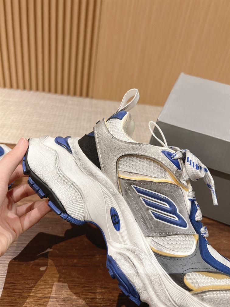 BALENCIAGA CARGO SNEAKER WHITE BLUE – BLA095