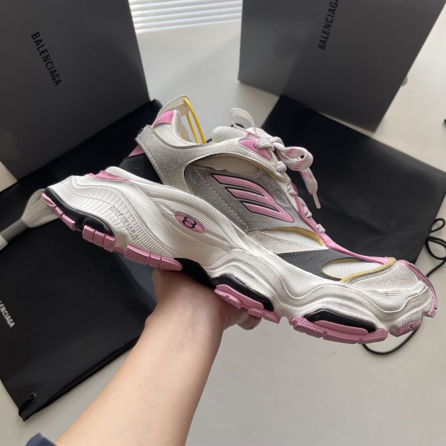 BALENCIAGA CARGO SNEAKER WHITE PINK – BLA094