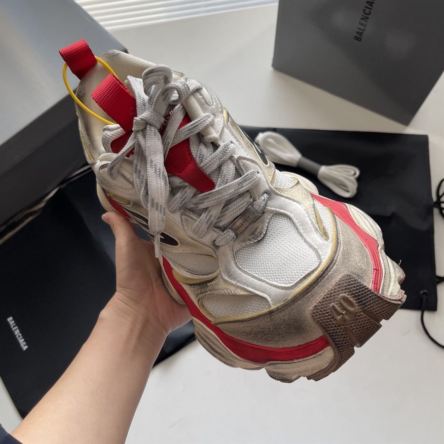 BALENCIAGA CARGO SNEAKER WHITE RED – BLA092