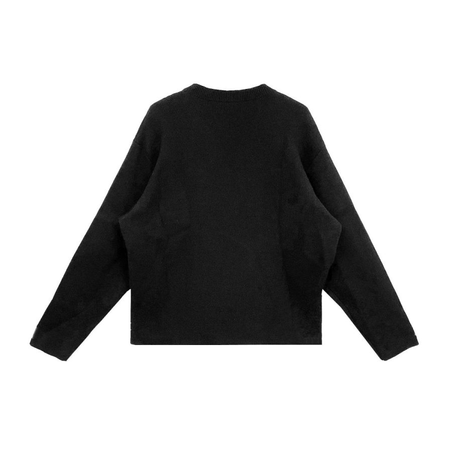 BALENCIAGA LARGE FIT LANGUAGES LOGO CREWNECK SWEATER