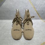 BALENCIAGA MEN’S SPEED 2.0 LACE-UP RECYCLED KNIT SNEAKER IN BEIGE – BLA032