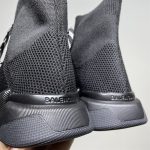 BALENCIAGA MEN’S SPEED 2.0 LACE-UP RECYCLED KNIT SNEAKER IN BLACK – BLA031