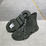 BALENCIAGA MEN’S SPEED 2.0 LACE-UP RECYCLED KNIT SNEAKER IN GREEN – BLA034