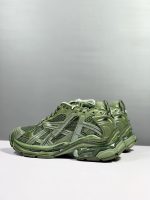 BALENCIAGA RUNNER TRAINERS IN DARK GREEN MESH AND NYLON – BLA025