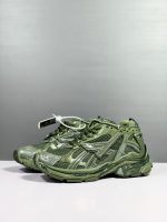 BALENCIAGA RUNNER TRAINERS IN DARK GREEN MESH AND NYLON – BLA025