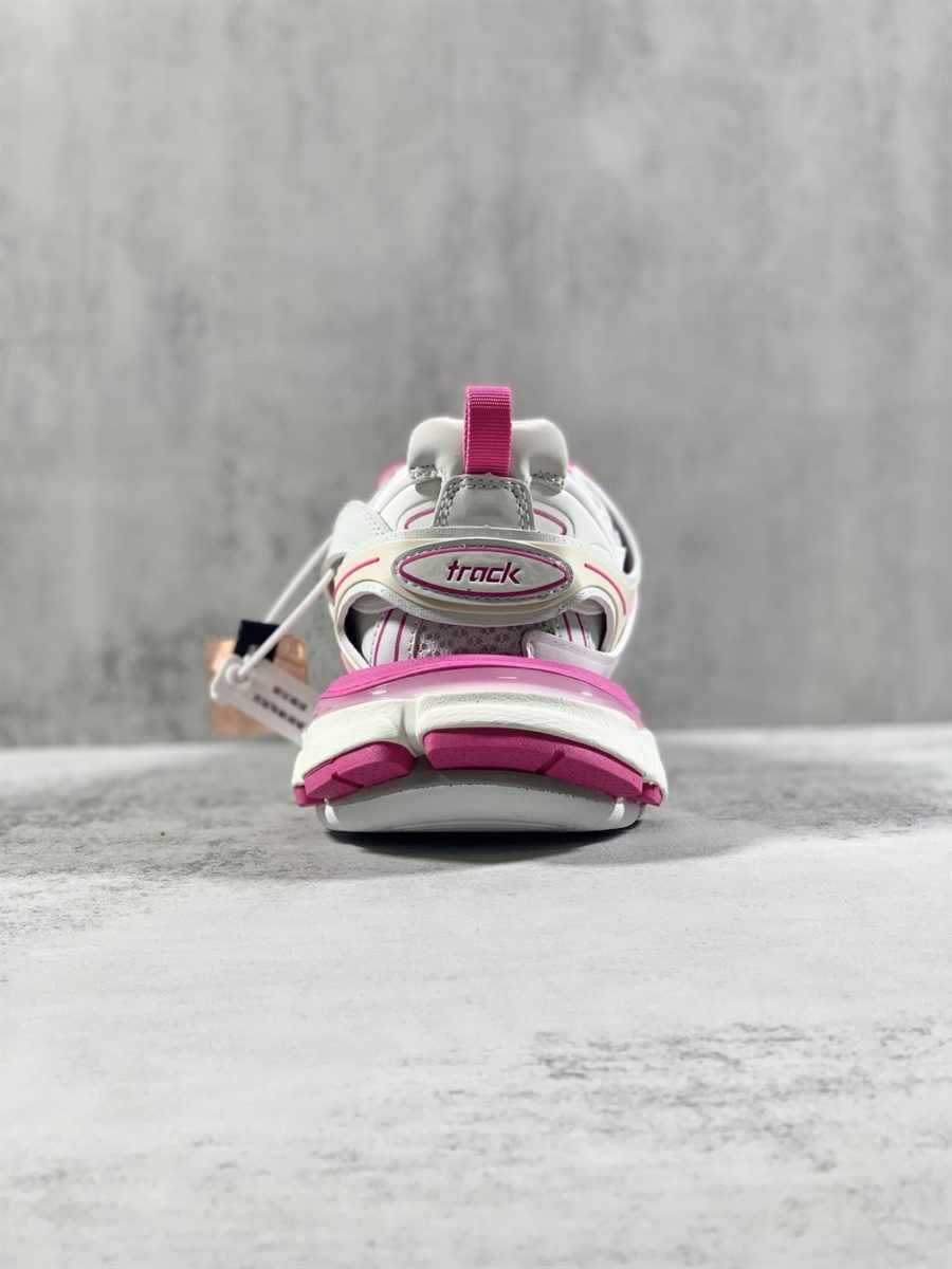 BALENCIAGA TRACK 3.0 SNEAKERS IN WHITE AND PINK – BLA002