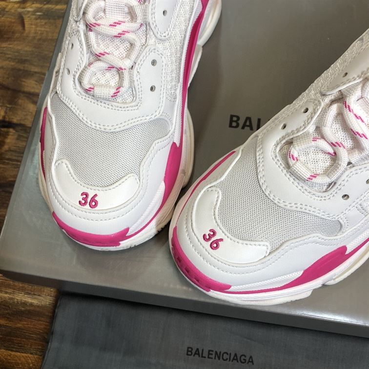 BALENCIAGA TRIPLE S 1.0 IN WHITE AND PINK – BLA023