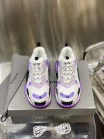 BALENCIAGA TRIPLE S 1.0 SNEAKERS IN WHITE AND LILAC – BLA021