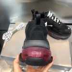 BALENCIAGA TRIPLE S BLACK RED CLEAR SOLE – BLA012