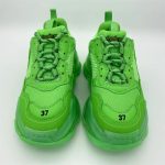 BALENCIAGA TRIPLE S CLEAR SOLE IN NEON GREEN – BLA019