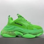 BALENCIAGA TRIPLE S CLEAR SOLE IN NEON GREEN – BLA019