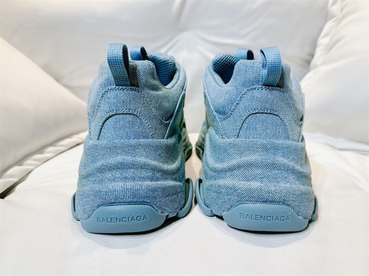BALENCIAGA TRIPLE S SNEAKER DENIM IN BLUE – BLA078