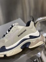 BALENCIAGA TRIPLE S SNEAKERS IN GREY AND BLACK – BLA020