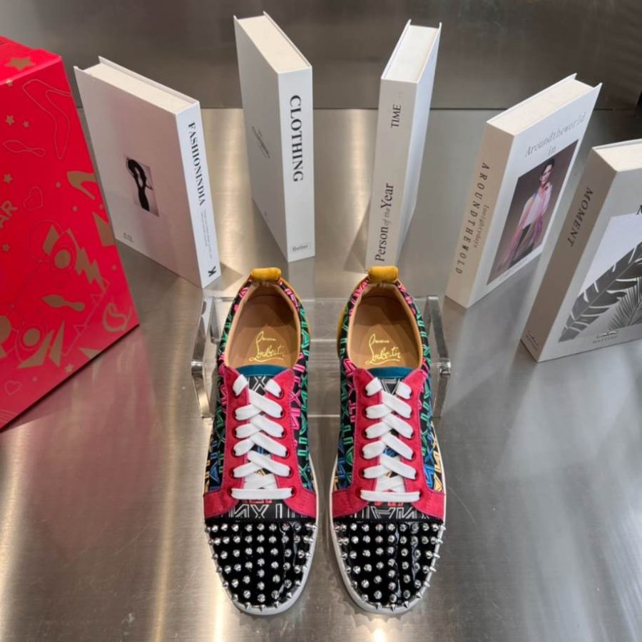Christian Louboutin Louis Junior Spikes Multicolor Sneaker – CLS043