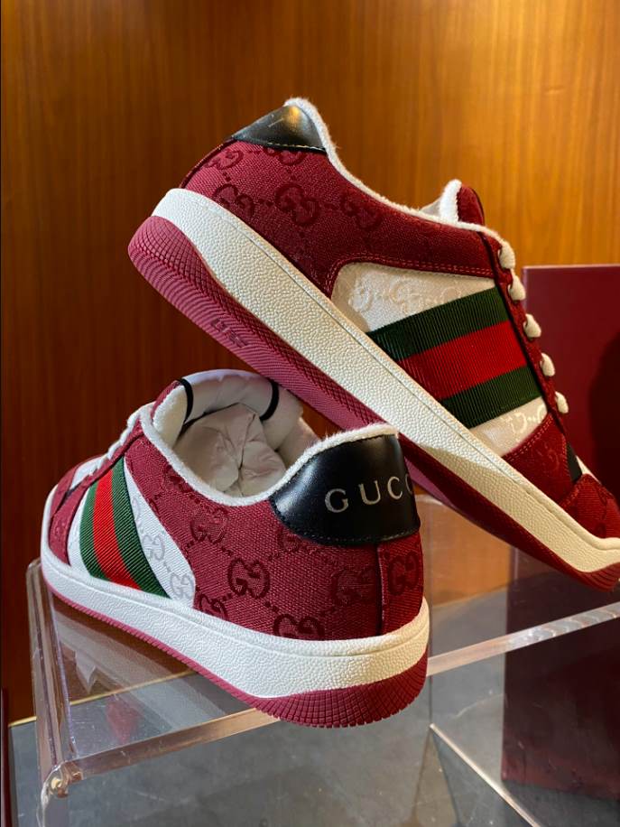Gucci Rosso Ancora Red and White Sneakers – GCC181