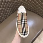 BURBERRY BIO-BASED SOLE LATTICED COTTON SLIP-ON SNEAKERS – BBR024