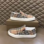 BURBERRY BIO-BASED SOLE LATTICED COTTON SLIP-ON SNEAKERS – BBR024