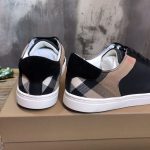 BURBERRY LEATHER AND HOUSE CHECK COTTON SNEAKERS – BBR014