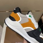 BURBERRY LOGO-STRAP LOW-TOP SNEAKERS – BBR025