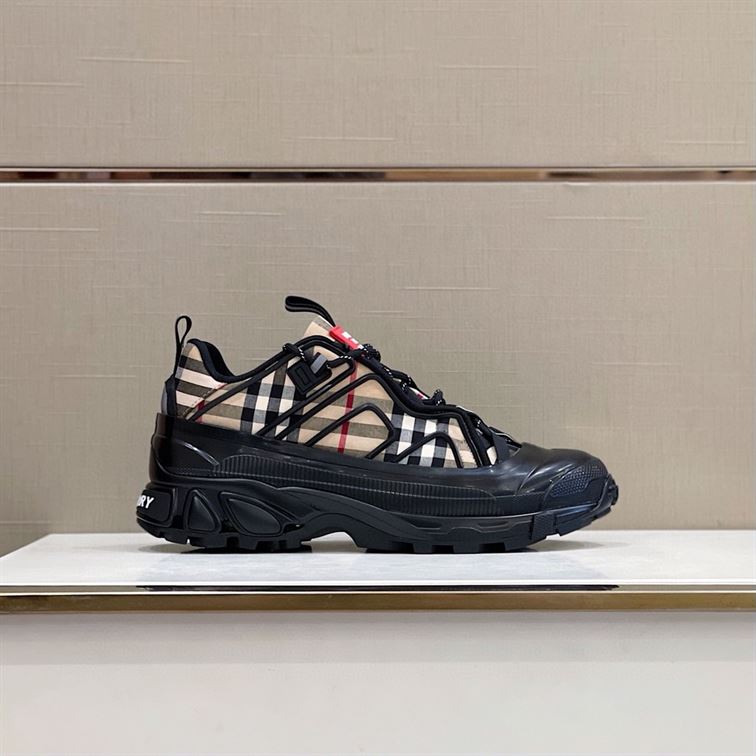 BURBERRY VINTAGE CHECK COTTON ARTHUR SNEAKERS – BBR006