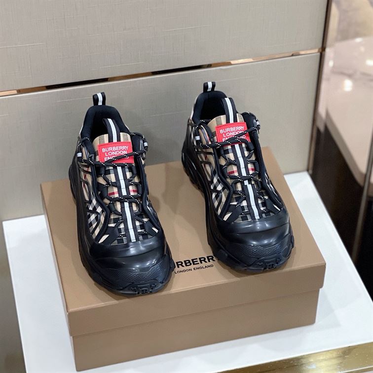 BURBERRY VINTAGE CHECK COTTON ARTHUR SNEAKERS – BBR006