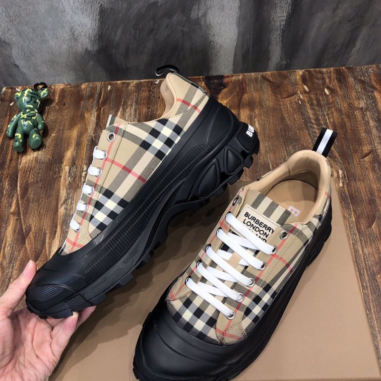 BURBERRY VINTAGE CHECK COTTON ARTHUR SNEAKERS – BBR028