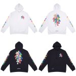 CHROME HEARTS BLACK WHITE  HOODIE k-71