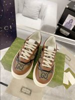 Gucci Brown Monogram GC Black Sneakers – GCC194